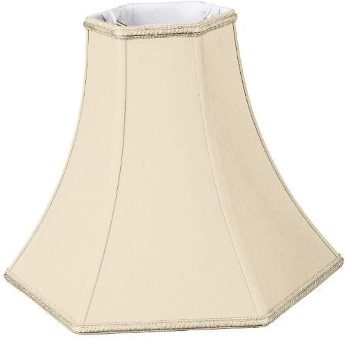 Royal Designs Hexagon Bell Designer Lamp Shade, Antique Gold, 6 x 16 x 12.5