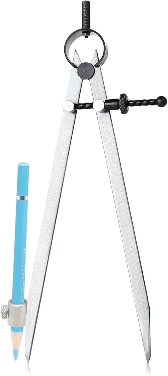 Compass for Geometry, 12 inch Professional Leather Work