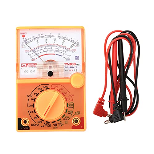 Fielect Digital Multimeter With Dc Ac Voltmeter Ohm Volt Amp And Diode Voltage Tester Meter With Test Probe, Y360 #TOP6