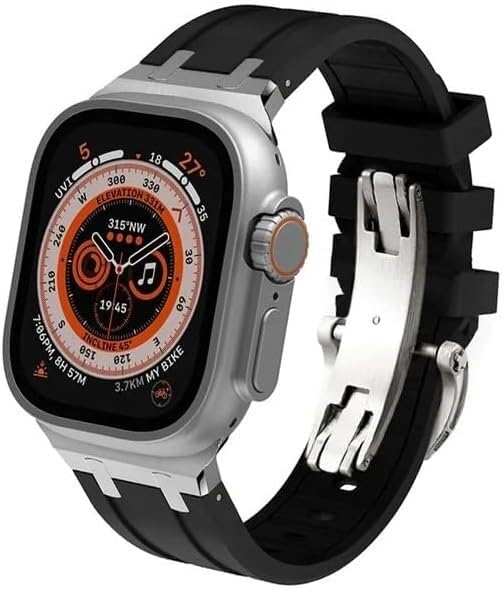 Bracelet en fluororubber pour Apple Watch Ultra 49mm et Series 9 8 7