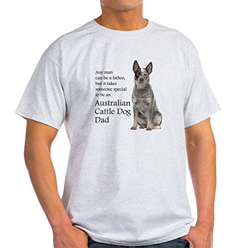 CafePress Cattle Dog Dad T Shirt 100% Cotton T-Shirt Ash Grey