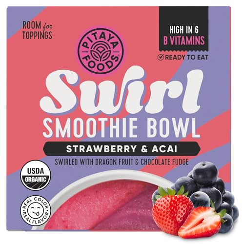 Pitaya Foods, Bowl Acai Strawberry Swirl Organic, 6 Ounce