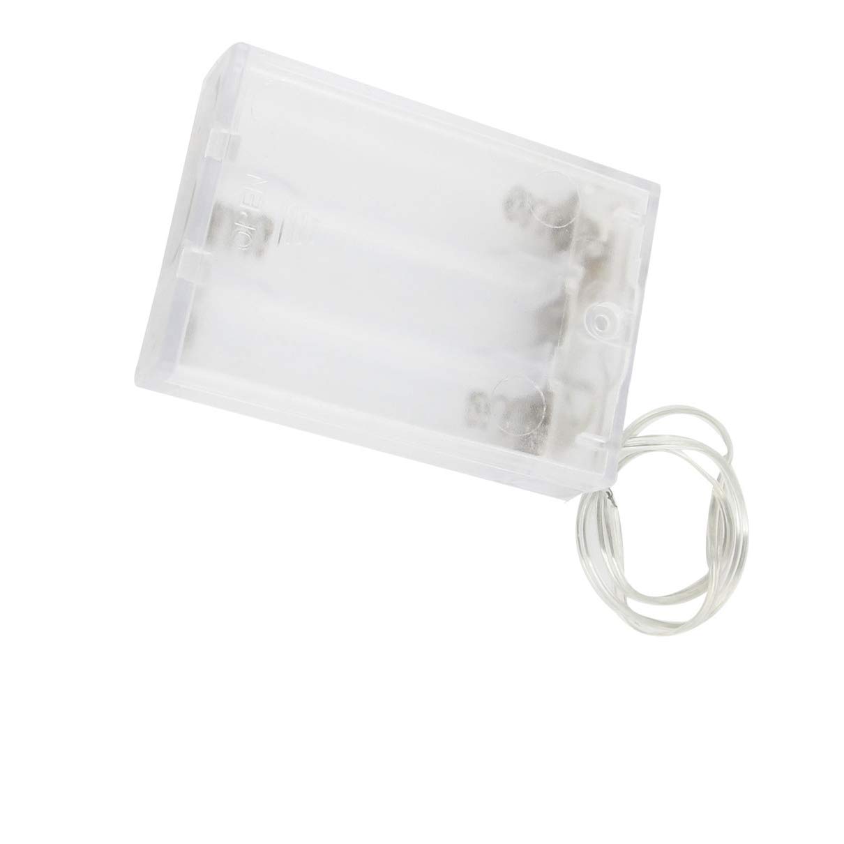 Aexit Clear Flat Camcorder Accessories Tip Battery Box Storage Case Holder for 3 x AA Batteries Plastic Container Battery Chargers Organizer Adapter