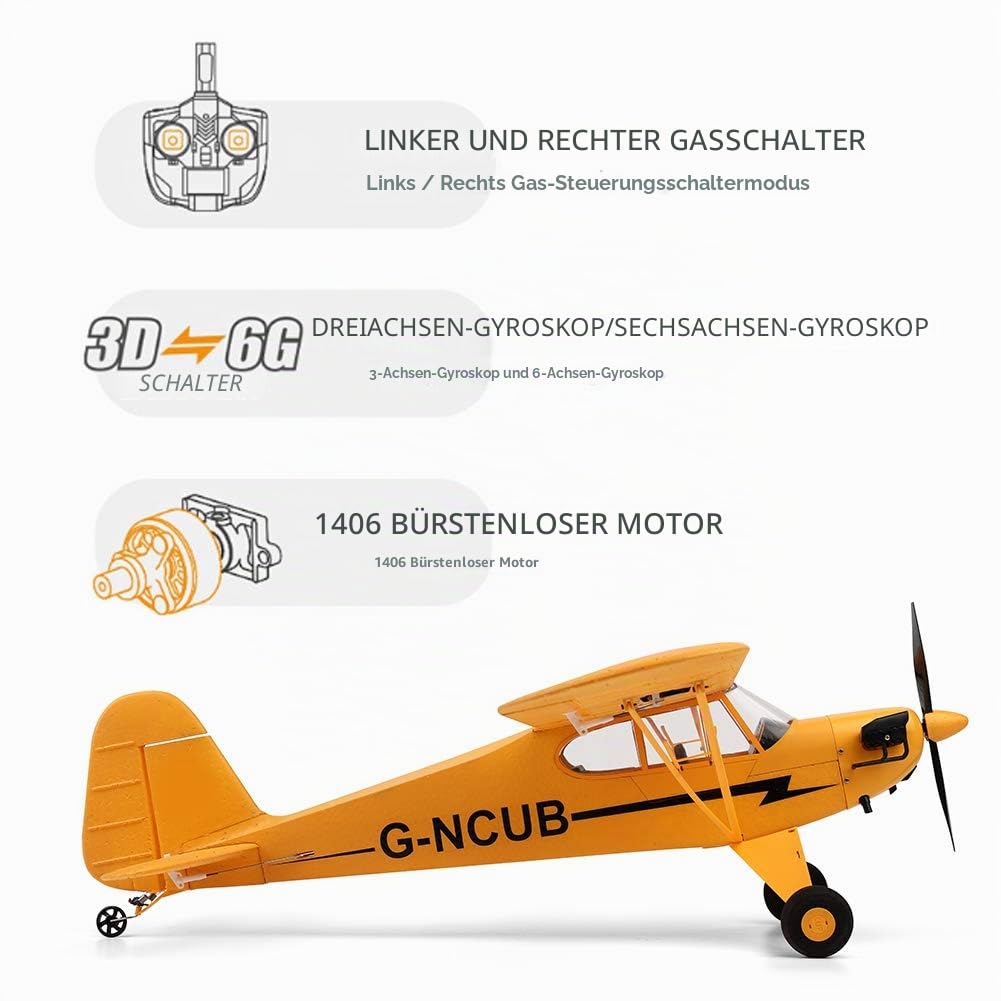 XK A160 Bürstenloses Flugzeug 3D/6G 5CH Starrflügel-Flugzeug-Drohnenmodell, Hocheffizienter Bürstenloser Motor, Volle Leistung