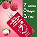 Hethstia Konjac Jelly Squeeze Pouch Lychee Flavor, 10 Packs, 7 Calories, Sugar Free, Gluten Free, Keto, Low Carb, Collagen Peptides, Vitamin C Drinkable Healthy Fruit Snacks, Holiday Gifts