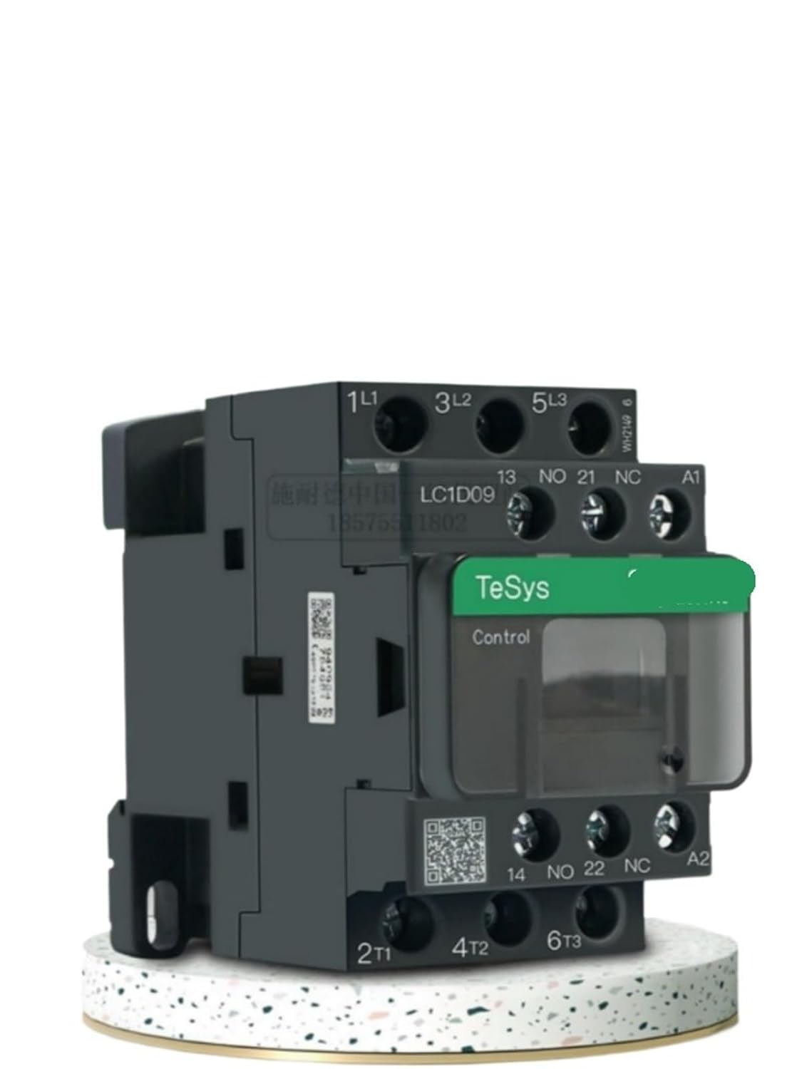 Black Three-Pole ACcontactor LC1D09 LC1D12 LC1D18 LC1D25 LC1D32 LC1D38 B7C F7C Q7C M7C 24V 110V 220V 380V 1Pcs(LC1D18,220V)