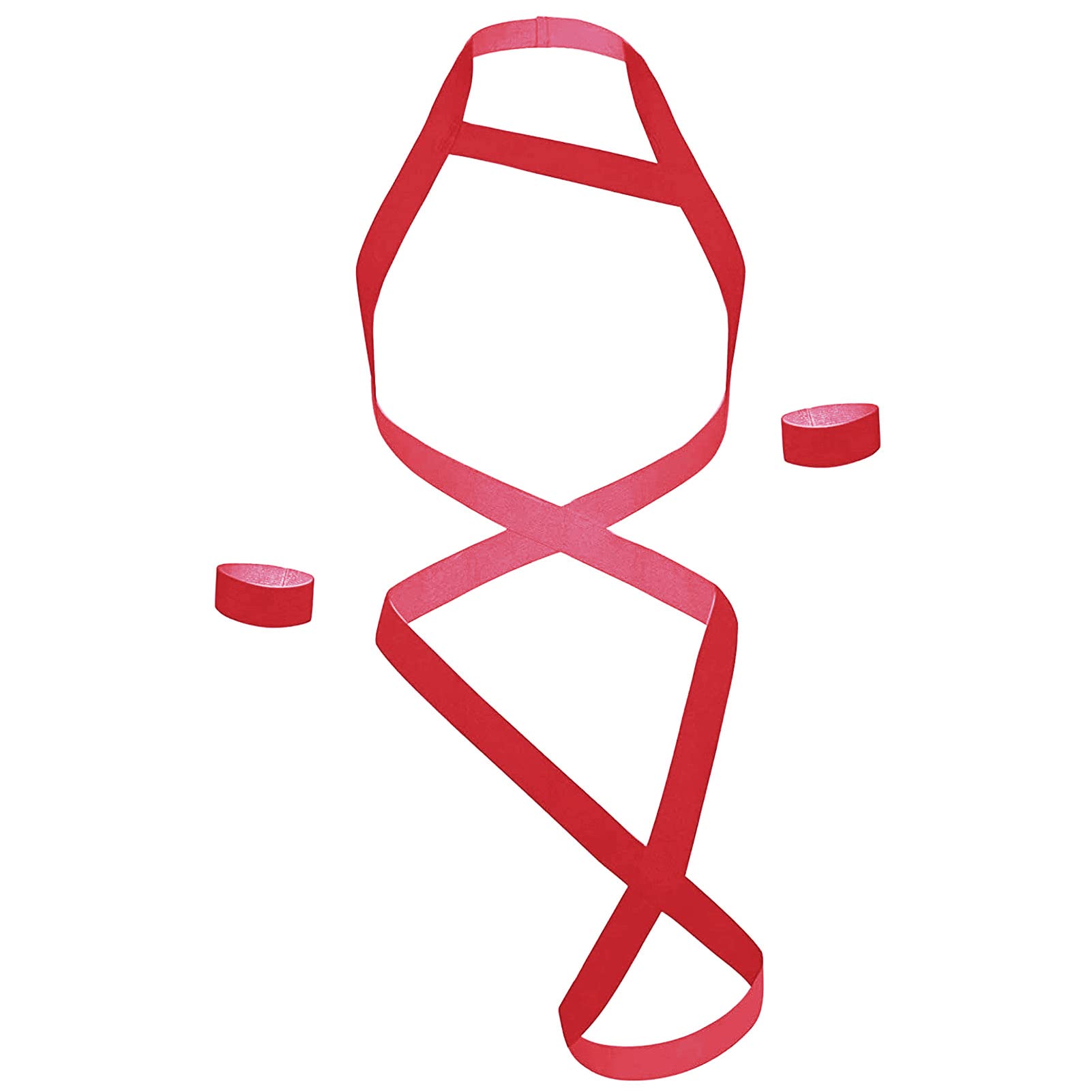 Men Elastic Body Chest Harness Bodysuit Halter Muscle Belt Costume Leotard Shoulder Strap Party Dance Clubwear (Red,One Size)