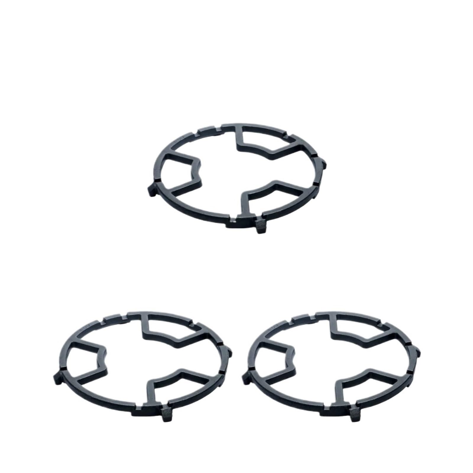 Gas Stove Bracket Non Slip Cast Iron Trivets For 4 Claw 5 Claw Burner Cooker Hob 8 Slots Gas Stove Accessories pot holder pan support(3pcs)