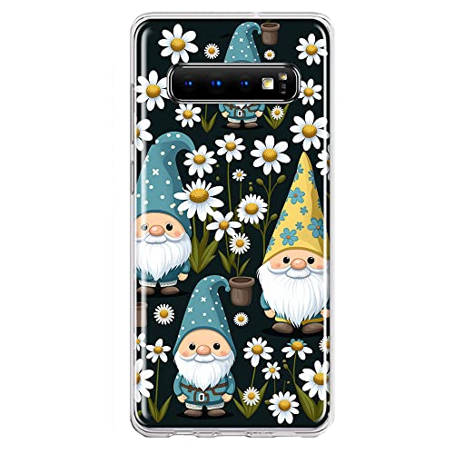 Coque Galaxy S10 Plus antichoc en TPU robuste aux motifs de fleurs
