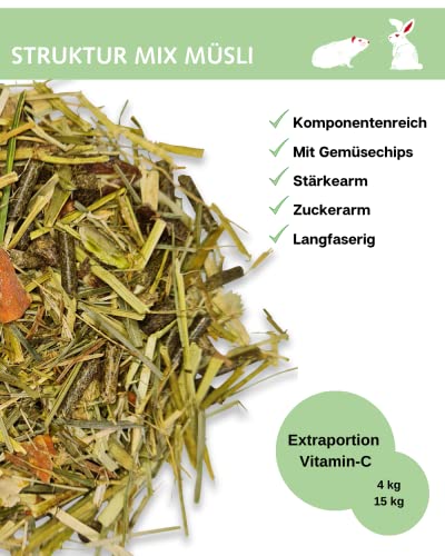 HOLSTENSTOLZ Struktur Mix Müsli f. Kaninchen und Nager 15kg