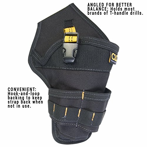 Clc Custom Leathercraft 5023 Deluxe Cordless Poly Drill Holster, Black #TOP1