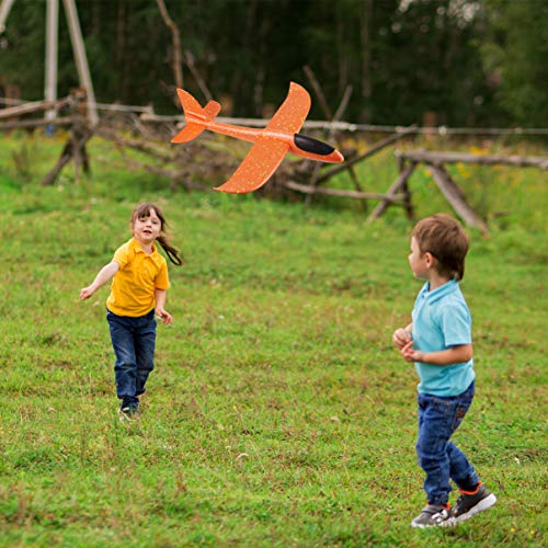 STOBOK 2 Peças de Brinquedos de Avião de Espuma Aviões de Lançamento de Mão Planador Modelo de Avião