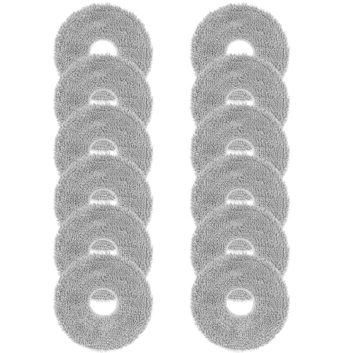 Lot de 12 lingettes pour robot aspirateur Dreame X50 / X40 / L20 Ultra Complete, L50 / L40 / X30 / L10 / L10s Pro Ultra, Xiaomi X20 Pro/Max, accessoire de serpillère en microfibre réutilisable et