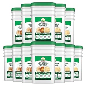 Long Term Food Supply Kit | 75g+ Daily Protein & 1,800+ Calories Per Day | Premium Survival Food 25 Year Shelf Life | Prepper Supplies Freeze Dried Meals