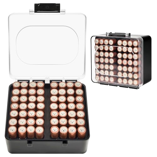 FULLCASE Battery Storage Organizer Box, Holder Container for