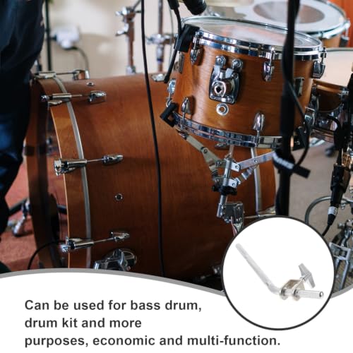 Metal Cowbell Holder Rod para Kit de Batería Soporte de Montaje para Cowbell Accesorio de Percusión para Bateristas miniatura 3