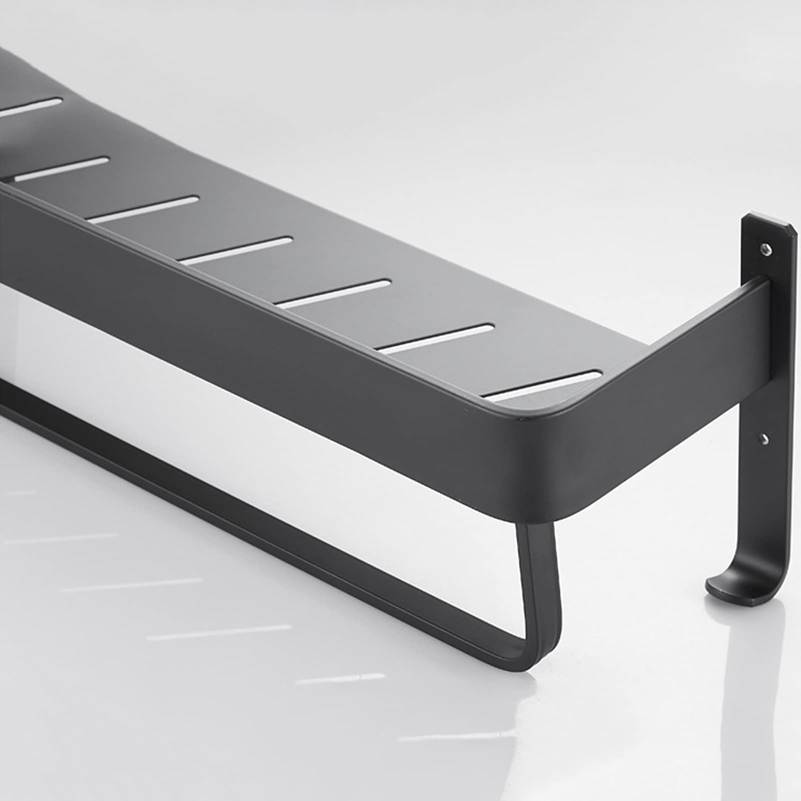 Opuść rękawiczkę narożną na ścianie Bez wiercenia Aluminiowa półka łazienkowa, wieszak na ręczniki i haczyki Organizator pod prysznic, do przechowywania w łazience i akcesoriów kuchennych