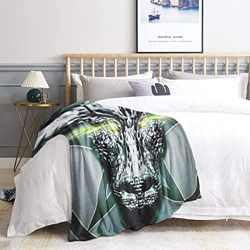 Couvertures et Plaids de Lit Dragon avec Finition Flanelle Soft