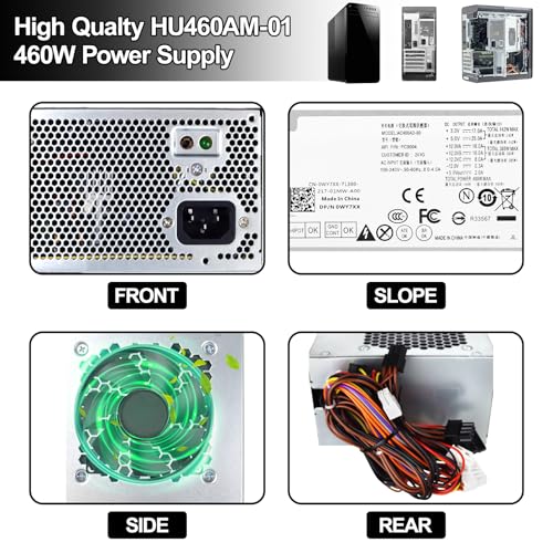 Fuente de alimentación LXun 460W compatible con Dell XPS miniatura 5