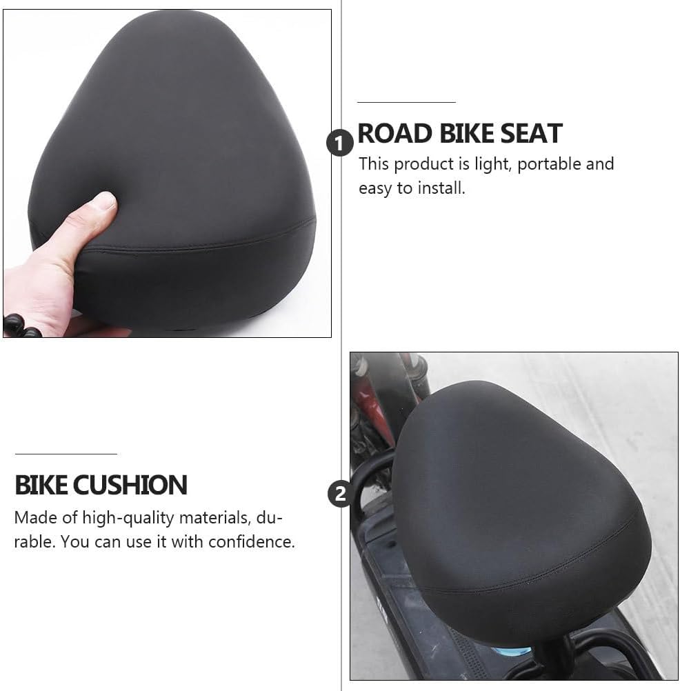 Electric Bike Seat Cushion Thick Comfortable Saddle with Spring Absorption Fits Bikes for Exercise and Road Cycling