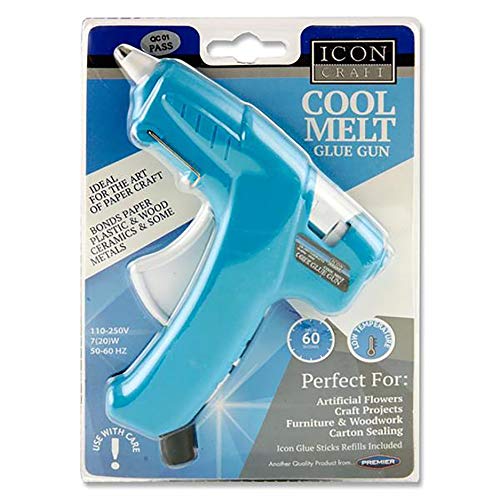 Premier Stationery Icon Craft Cool Melt Glue Gun - Blue