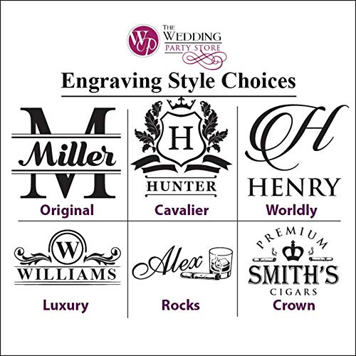 Custom Personalized Premium Cigar Humidor Box with Hygrometer, Humidifier and Glass Top - Engraved Wood Cigar Box Gift Set (Personalized - Rosewood) - Image 8