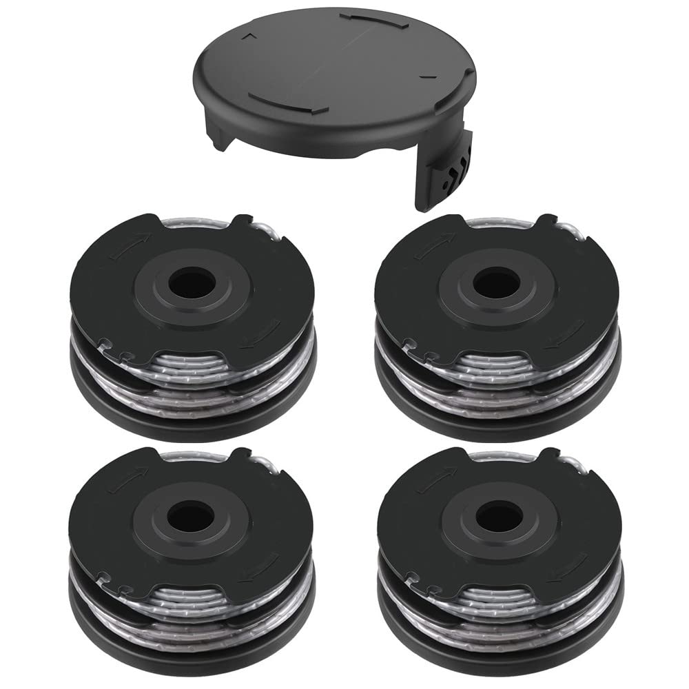 rngcpto Strimmer Spool Line for Bosch F016800351 Double Autofeed Spool and Line Replacement for Bosch ART 24, ART 27, ART 30 and ART 30-36 LI (4 + 1pcs)
