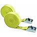 Non-Slip Buckle 330 Lbs Load (Set of 2) 1 in. x 12 ft. Lashing Tie Down Straps Cars Trucks SUV Keep Cargo Secure Tool Boat Canoe Transport