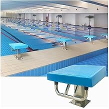 BABYCE Pool Diving Platform, Training Competition Inclined Countertop with with 304 Stainless Steel Base, Heavy Duty Swimming Pool Diving Board for Competition