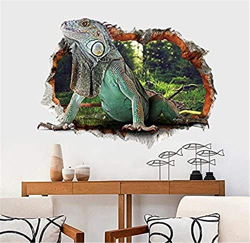Tifalex Diy 3D Lizard Wall Sticker Removable Mural Art Reptile Wall Decal #TOP2