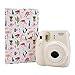 Sunmns Wallet PU Leather Photo Album Compatible with Fujifilm Instax Mini 12 11 9 8 90 26 Instant Camera Film, Polaroid Snap Zip Z2300 PIC-300 Film (White)
