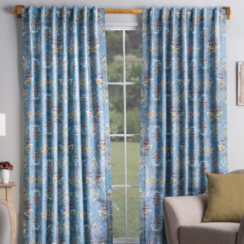 Maison d' Hermine Curtains for Living Room 100% Cotton 50"x108" (Pack of 2)