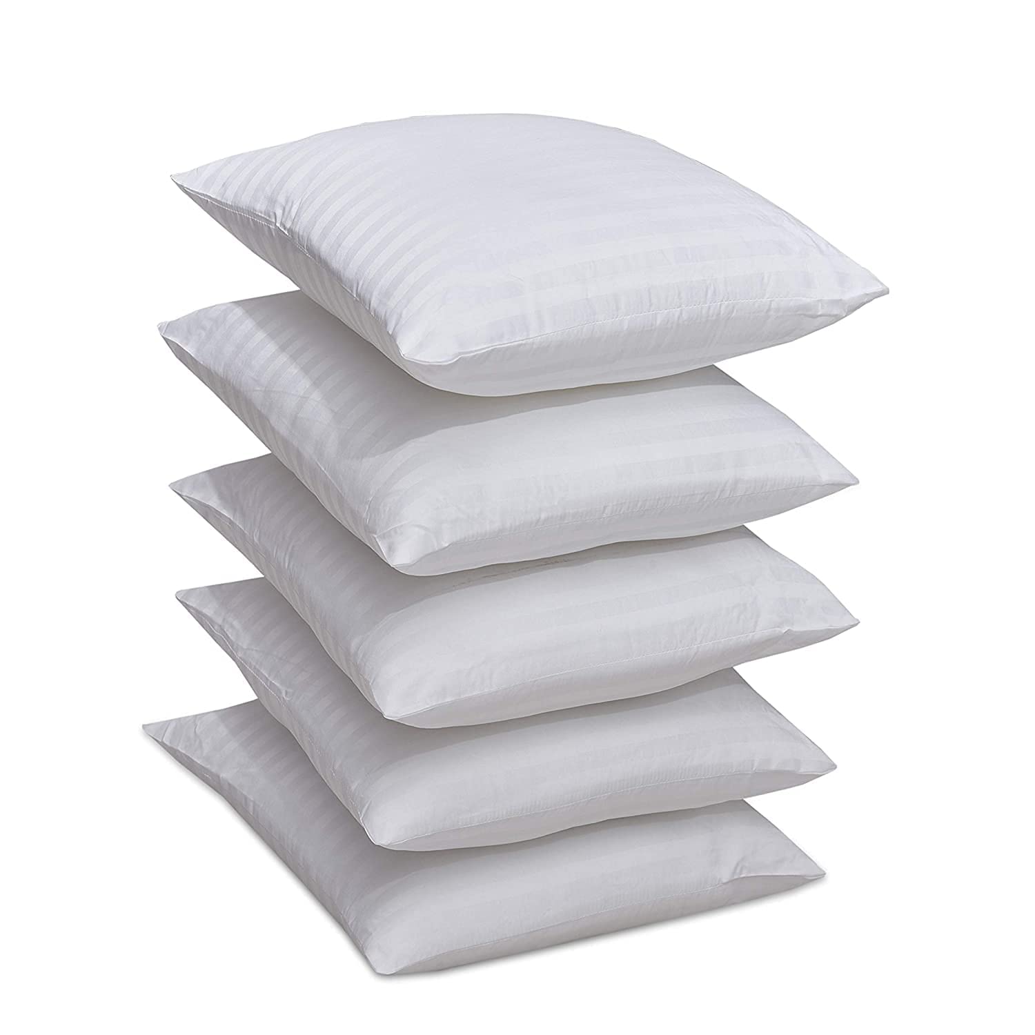 LASER WINGS Microfiber Striped Fabric Luxury Cushion Fillers (16 X 16 Inches) Pack of 5, White (B09RMVYYDM) Amazon Price History, Amazon Price Tracker