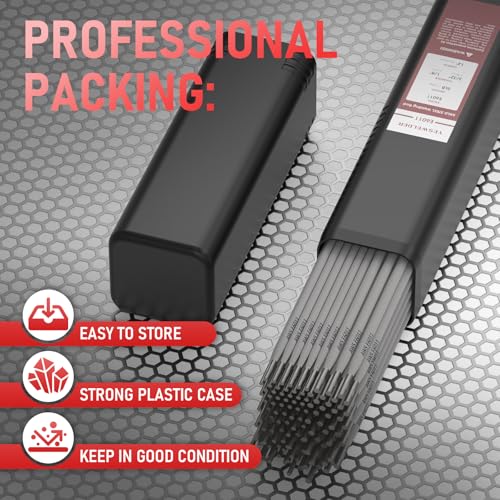 Image of YESWELDER E6011 3 /32 inch(2.5lb)+1 /8 inch(2.5lb) Welding Rod Carbon Steel Stick Electrodes, Dual Specification Welding Rods