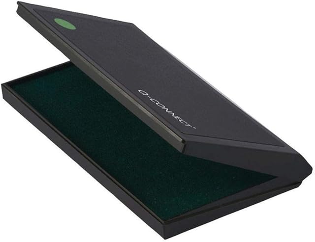 Q Connect Large Stamp Pad Metal Case - Green