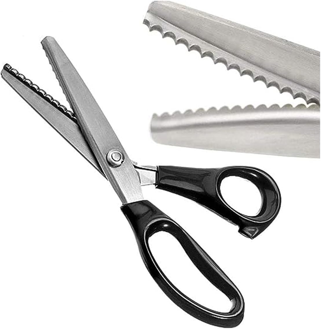 Gemsy Pinking Shears – Professional Zig Zag Fabric Scissors with Wavy Cutting Edge | Heavy Duty Decorative Edge Scissors for Sewing, Dressmaking, Leather, Paper & DIY Crafts-picture-14