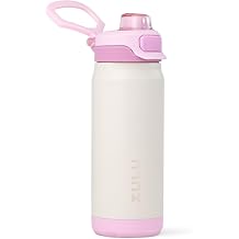 ZULU Powerfill Pro 18oz Kids Stainless Steel Water Bottle with Quick Fill Lid, Triple Wall Vacuum Insulated, Leak Proof Locking Lid, Sip & Chug, Reusable, BPA Free, Dishwasher Safe, Ivory Blush