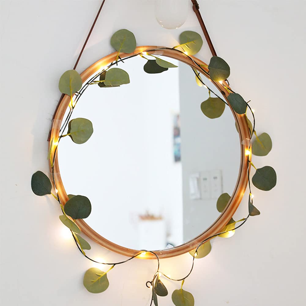 Solar Power Outdoo String Lights, Treer Plant Style Garden LED Christmas Trees Decor Light Waterproof Solar Patio Lights for Decoration Strings Party (Round leaves light,5m/50LED) — image 1