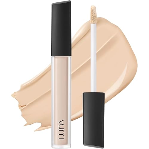 [NEW] LUNA Long Lasting Tip Concealer 21N | Moisturizing Liquid Type | Full Coverage for Dark Circles, Fine Lines & Redness | Korean Makeup, 0.26 oz