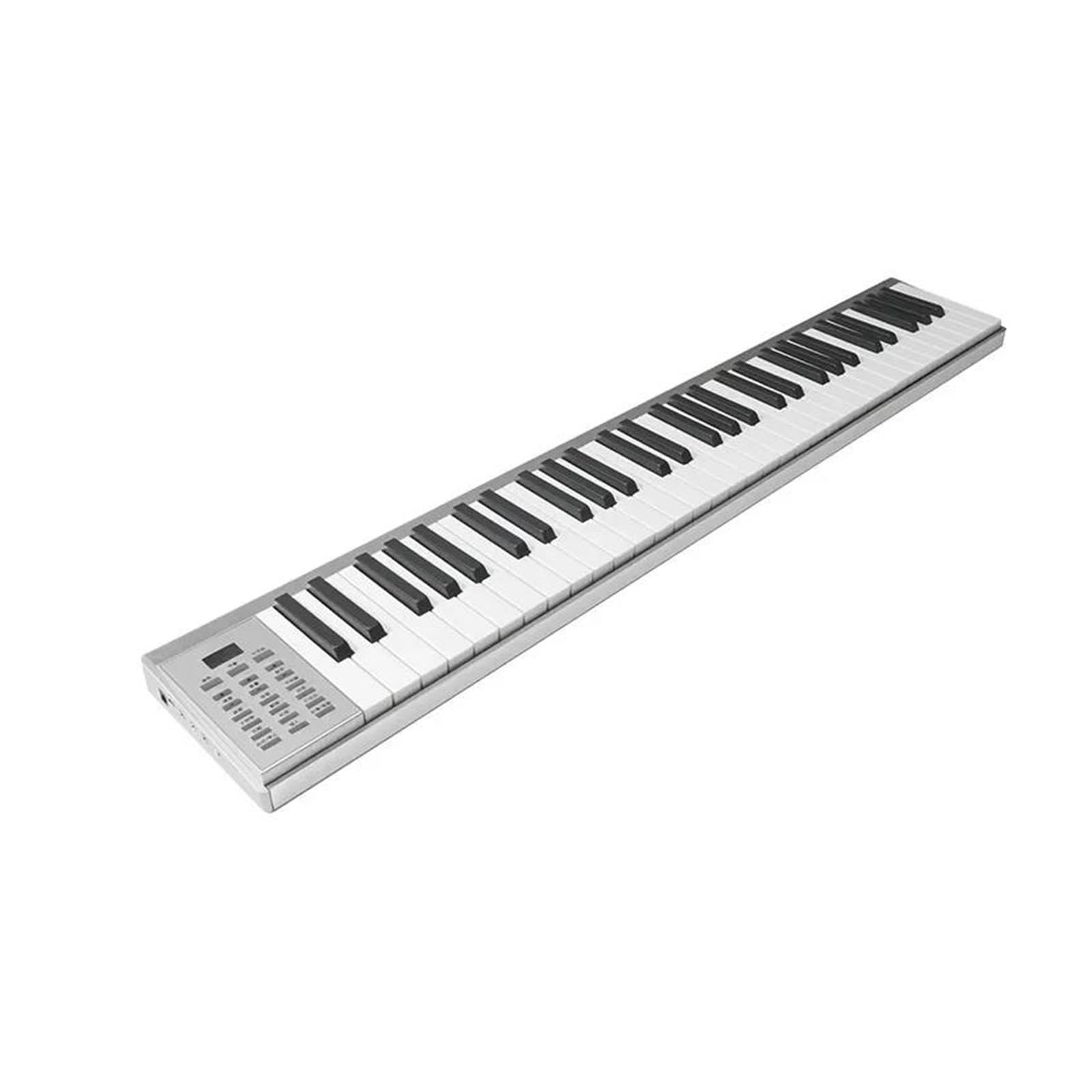 klawiatura elektroniczna Syntezator Pianino Cyfrowe Profesjonalny Przenośny Elektroniczny Instrument Muzyczny Controlador Keyboard (Color : White)