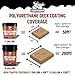 Liquid Rubber Polyurethane Deck Coating – 10X Stronger Than Traditional Deck Paint & Deck Stain – Flexible, Waterproof Sealant for Wood, Concrete & Plywood – Textured Finish – Saddle Brown – 1 Gallon
