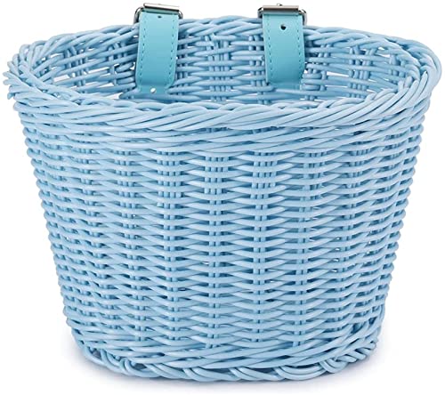 Yeehliny Fahrradkorb Kinder, Fahrradkorb Geflochten für Mädchen und...