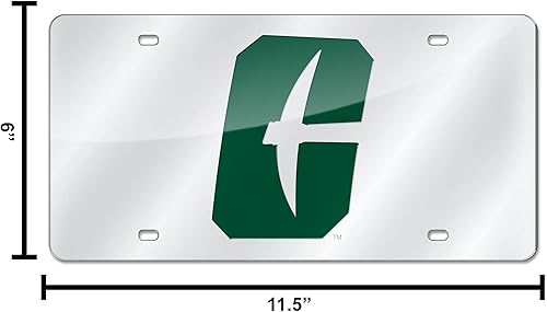 Miniatura 861 de Rico Industries Placa de matrícula de metal con incrustaciones láser de Florida Gators de la NCAA plateado,Alternativo,Negro -,Negro/Plata,Azul,azul