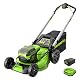 Greenworks Pro 60V Elektro-Rasenmäher mit 46 cm Schnittbreite