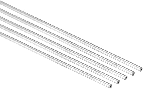 Miniatura 4 de uxcell Tubo redondo de acero inoxidable 304 0.039 in OD 0.012 in espesor de pared 11.811 in longitud 5 piezas