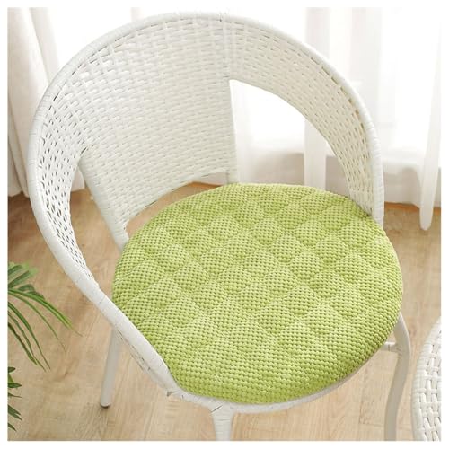 YYDSWTW Anti Slip Round Chair Cushion Seat Stool Pad Washable Soft Removable Cover Upholstered for Bar Stools Cushions Green 19.5 in