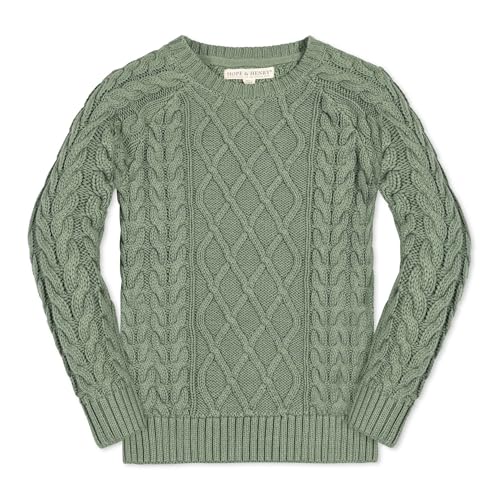 Image of Hope & Henry Boys' Long Sleeve Crew Neck Pullover Sweater