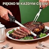 WORKPRO Bezprzewodowy nóż elektryczny 8V, elektryczny nóż do chleba, 2 ostrza ze stali nierdzewnej, widelec, można myć w zmywarce, idealny do krojenia mięsa, chleba i innych, etui w zestawie, czarny