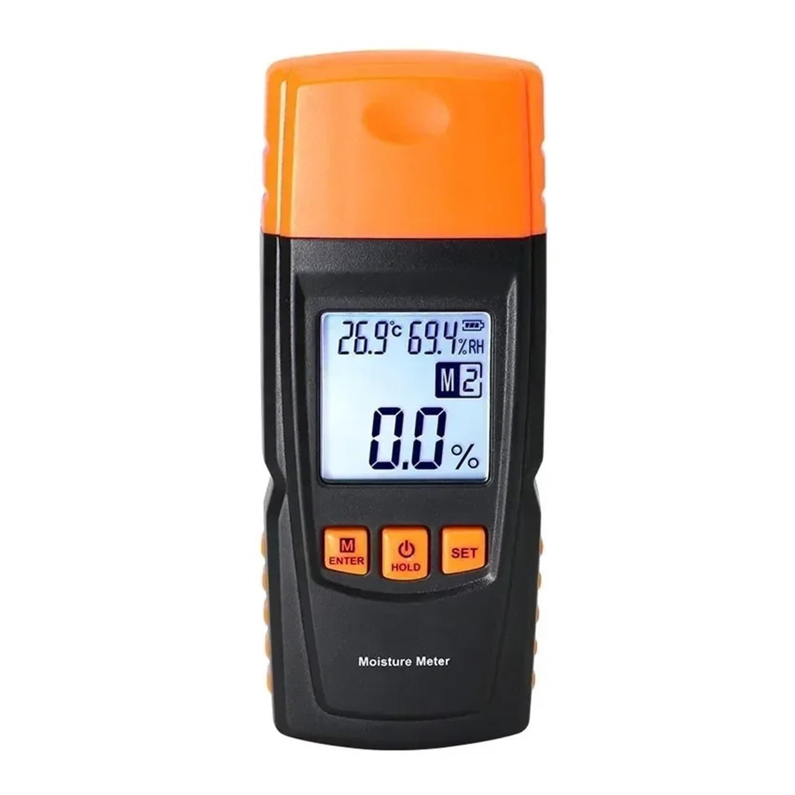 Amrttwy One Color Moisture Meter, Digital Lcd Display Wood Moisture Meter Humidity Tester Hygrometer Detector