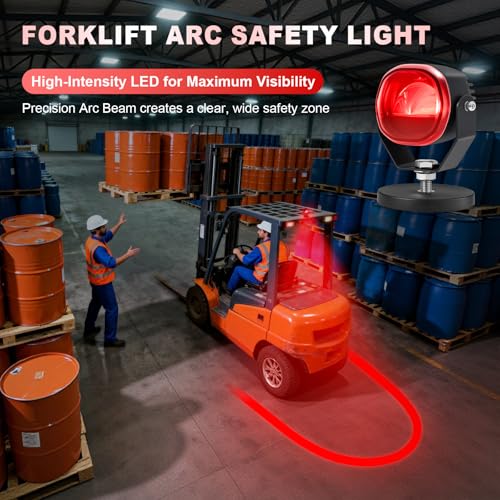 Lampe de sécurité à arc boîtier aluminium et ligne rouge LED - 2